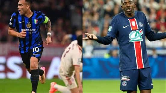 Divulgação/Inter de Milão e PSG