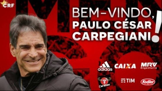 Imagem  Paulo César Carpegiani é o novo técnico do Flamengo