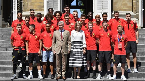 Imagem Seleção da Bélgica é recebida com festa em Bruxelas